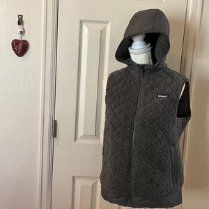 Patagonia Gray Hooded Vest